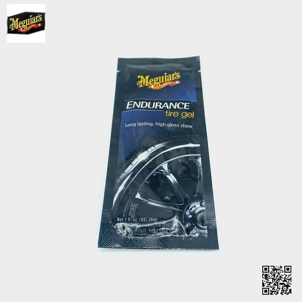 Meguiar's Endurance Tire Gel 14ML Sachet Premium Tire Gel for a Lasting Glossy Shine