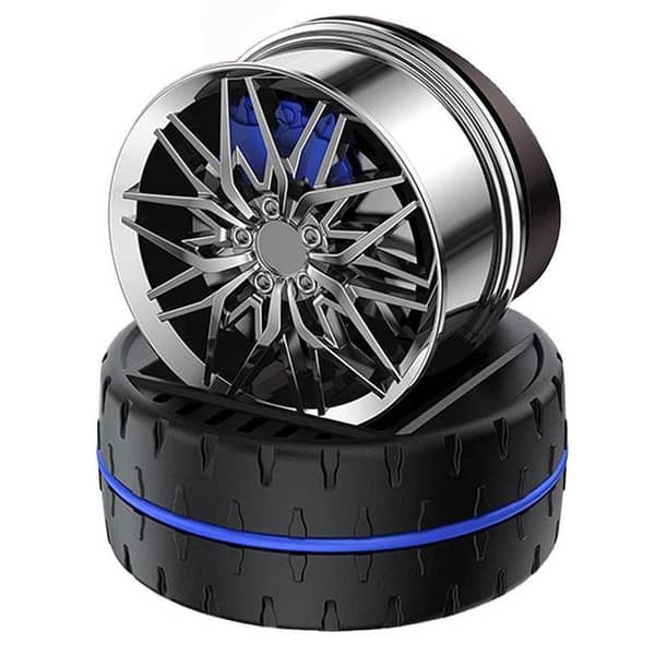 Car solar forged wheels model ornamentsair freshener logo used cars interior ornaments modern perfume bottle 2024
