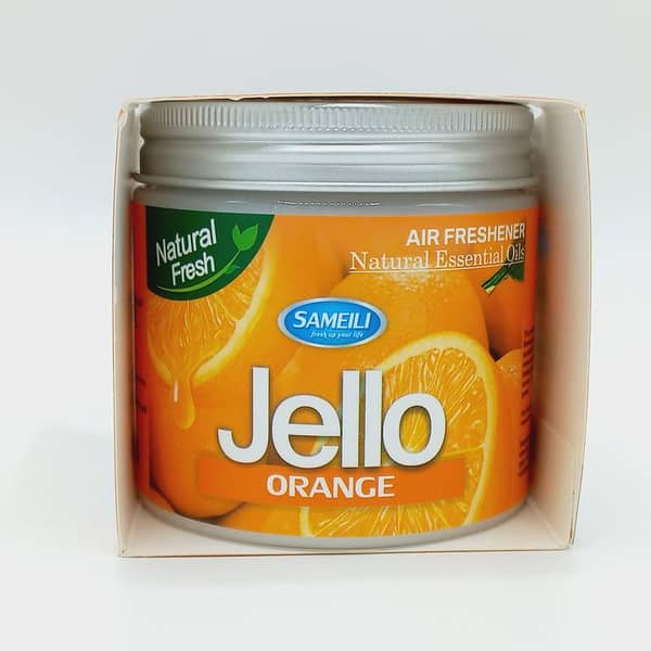 Jello Air Freshener - Orange Scent - Odor Eliminator -Scent Freshener - Room, Closets, Bathrooms, Car - 220g