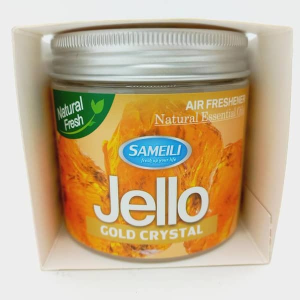 Jello Air Freshener - Black Ice Scent - Odor Eliminator - Scent Freshener - Room, Closets, Bathrooms, Car - 220g