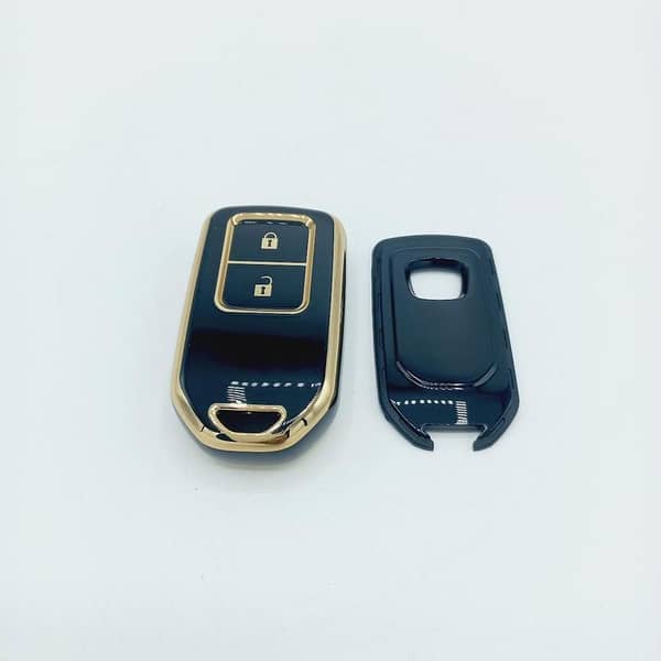 Honda Vezel TPU Remote Cover Gold-Black
