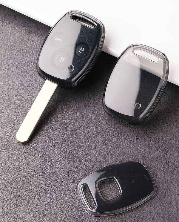 Honda Civic 2 Button smart key Transpaerant Smoke Key Cover -TPU Quality-