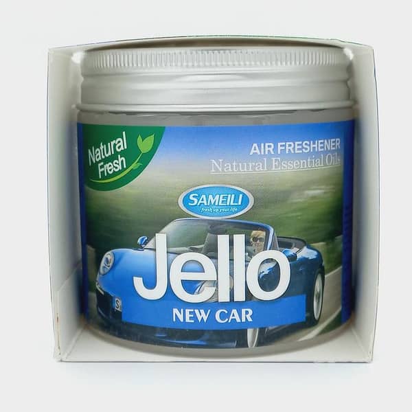 Jello Air Freshener - New Car Scent - Odor Eliminator - Scent Freshener - Room, Closets, Bathrooms, Car - 220g