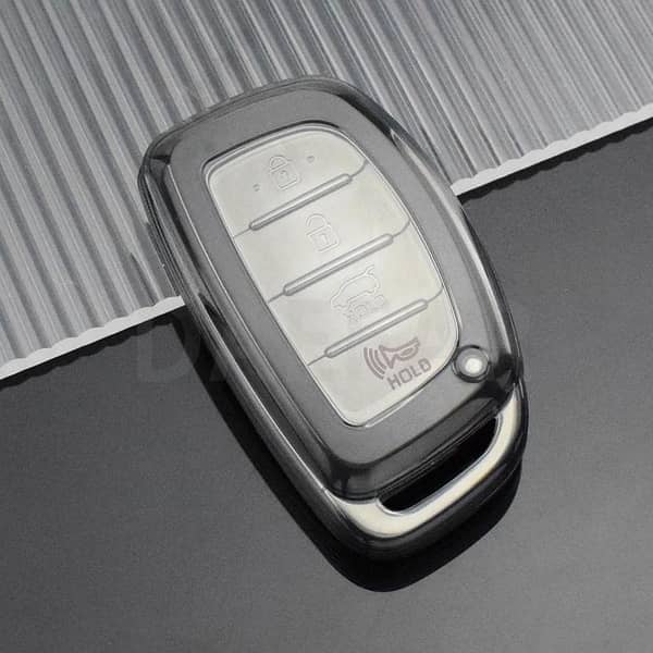 Hyundai Tucson smart key Transpaerant Smoke Key Cover -TPU Quality-