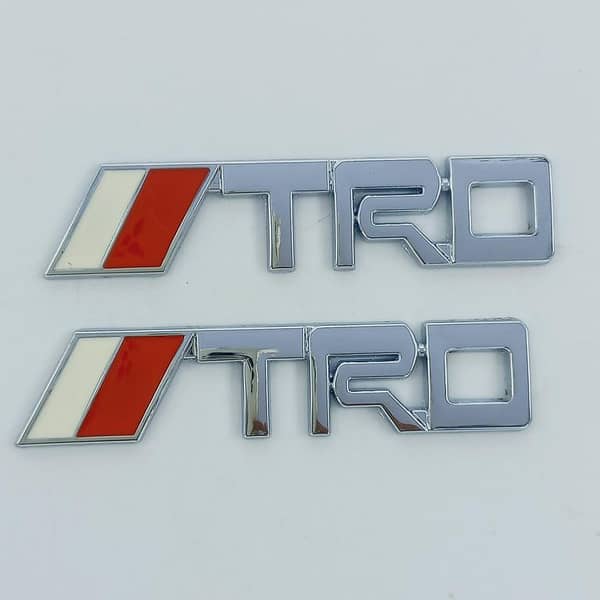 2pcs TRD Emblem Stickers For Toyota
