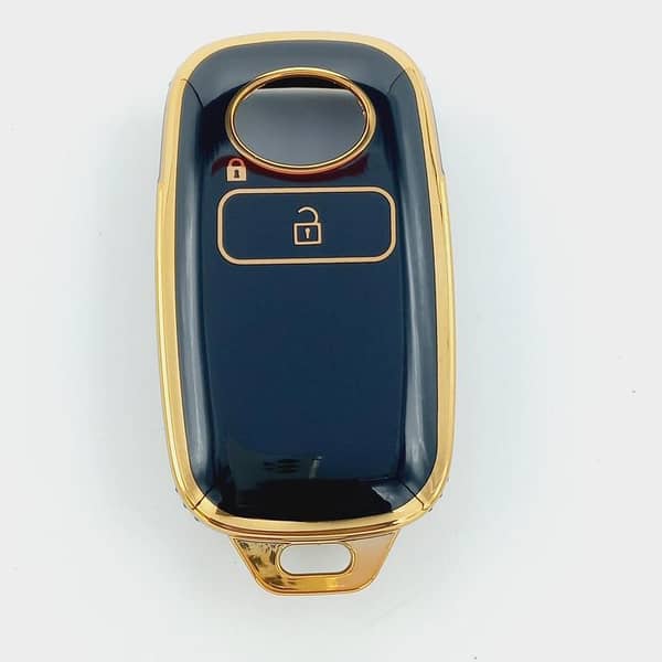 Toyota Raize 2 Button TPU Key Cover -Black/Gold-
