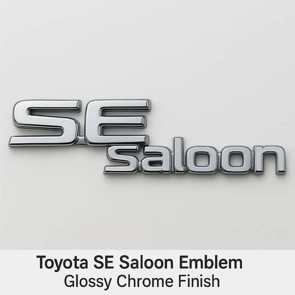 Toyota SE-Saloon Car Emblem -Plastic-