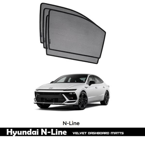 Imported NEW Hyundai Sonata N-Line Sun Shades 6 Pieces -Without Logo-