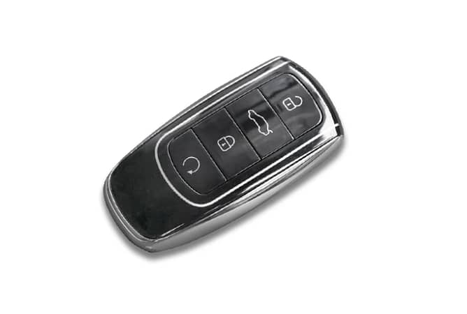 Aluminium Alloy Key Cover for Toyota Car Keys with Keychain - Fortuner, Vigo, Hilux, Yaris, And Land Crusier -