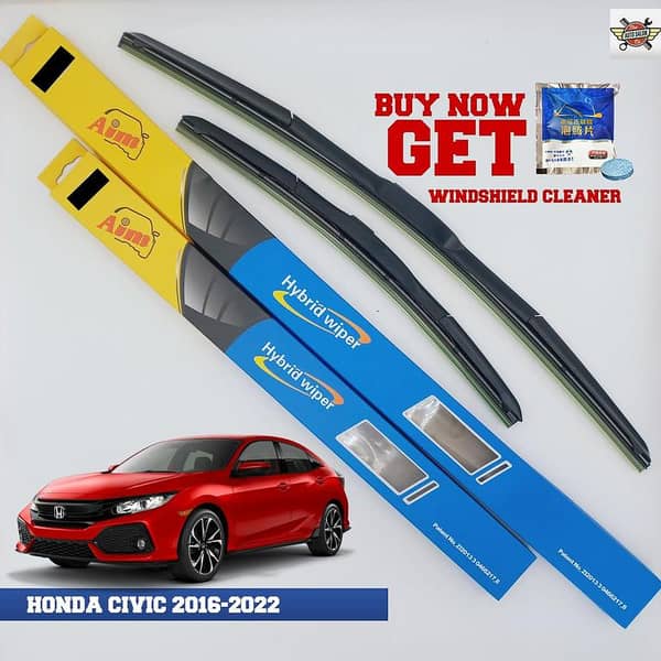 Aim Honda Civic 2016-2022 Hybrid Wiper Blades - Set of 2