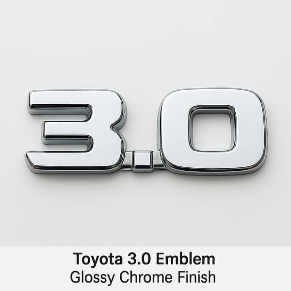 Toyota 3.0 Car Emblem -Plastic-