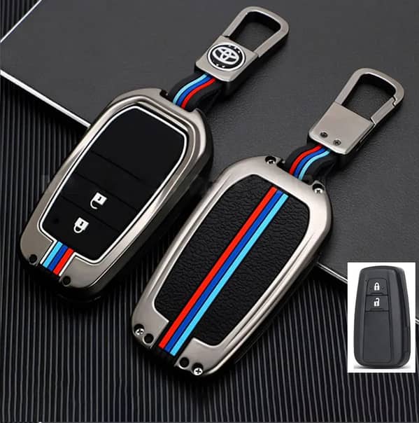Toyota CH-R Metal Special Key Cover With Car Key Ring