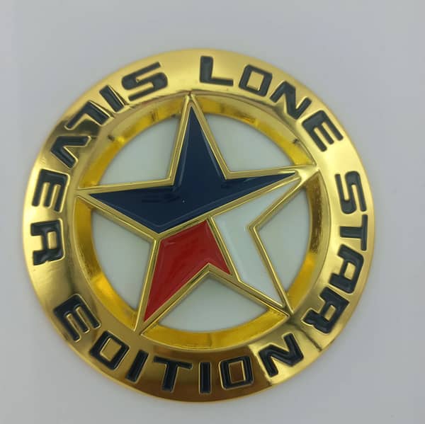 Texas Mason Metal Car Emblem
