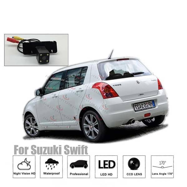 Car Rear View Camera 4 Led Back Camera -Suzuki Swift-