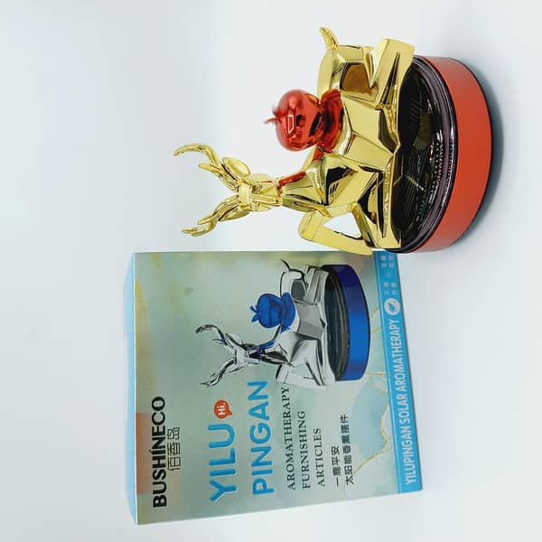 Car air freshener Solar powered rotating deer fragrance ornaments