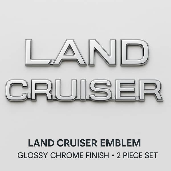 Toyota Land Cruiser 2 Pieces Car Emblem -Plastic-