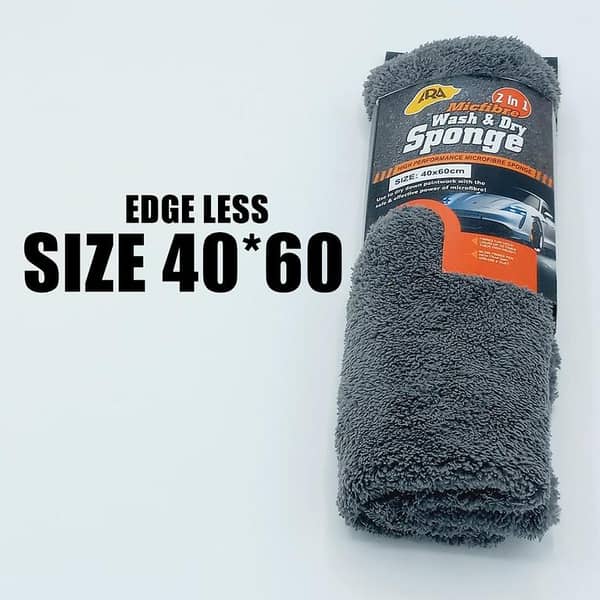 Edgeless Microfiber Towel SIZE(40*60) For Cars, Kitchen And Polishing
