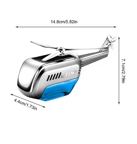 Car Aromatherapy Diffuser Helicopter Shape Solar Powered Air Freshener Creative Car Perfume Decoration And Aromatherapy Ornament