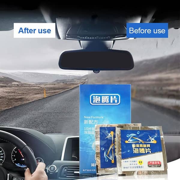 Windshield Glass Cleaning Tablet