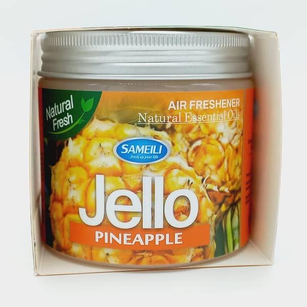 Jello Air Freshener - Pineapple Scent - Odor Eliminator -Scent Freshener - Room, Closets, Bathrooms, Car - 220g