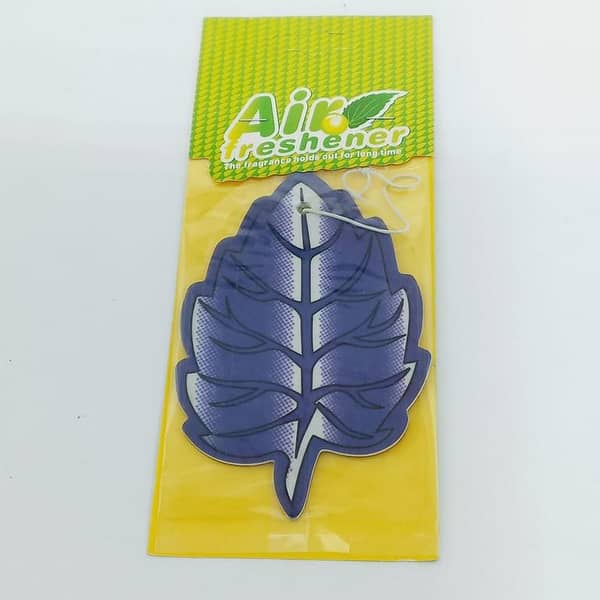 Leave Shape Car Air Freshner Haning Card -Purple-