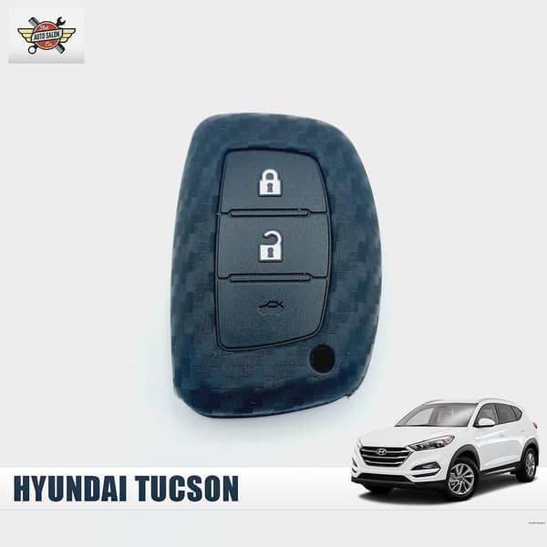 Hyundai Tucson And Elantra Soft Carbon Key Cover
