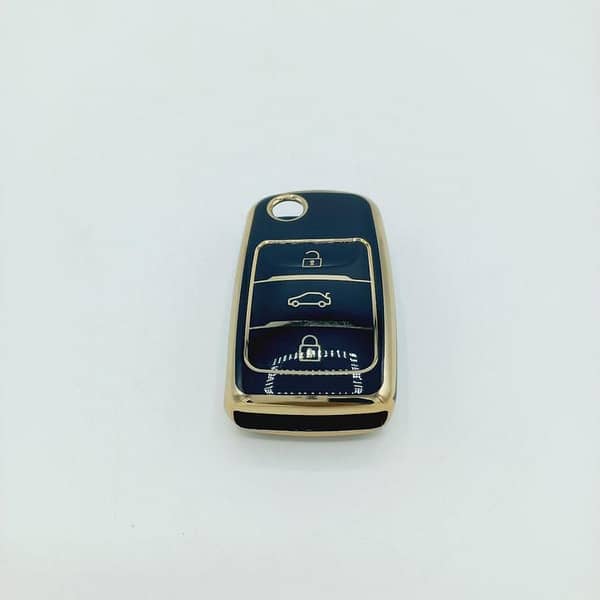 Changan Alsvin TPU Remote Cover Gold-Black