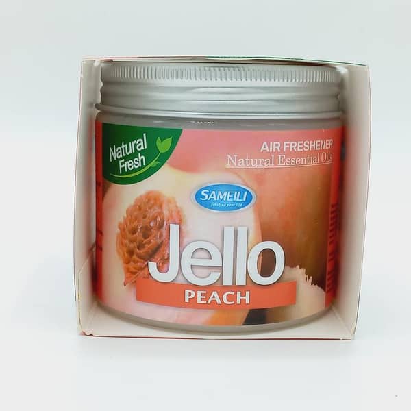 Jello Air Freshener - Peach Scent - Odor Eliminator - Scent Freshener - Room, Closets, Bathrooms, Car - 220g
