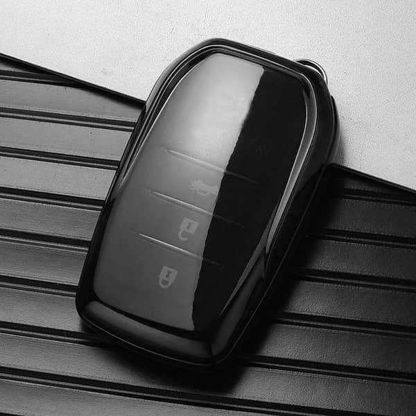 Toyota Fortuner smart key Transpaerant Smoke Key Cover -TPU Quality-