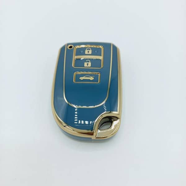 Toyota Yaris Remote TPU Cover Green-Gold