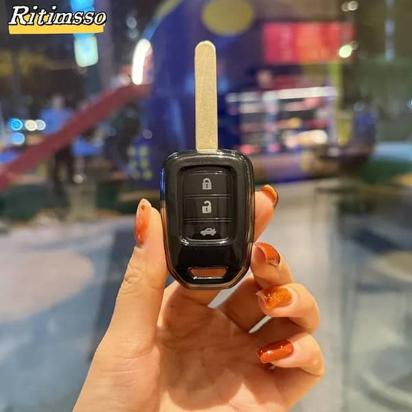 Honda City New smart key Transpaerant Smoke Key Cover -TPU Quality-