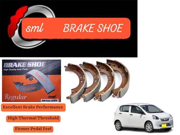 Daihatsu Mira Es 2006-2023 Rear Brake Shoe - SML Brake Parts - Advanced Braking