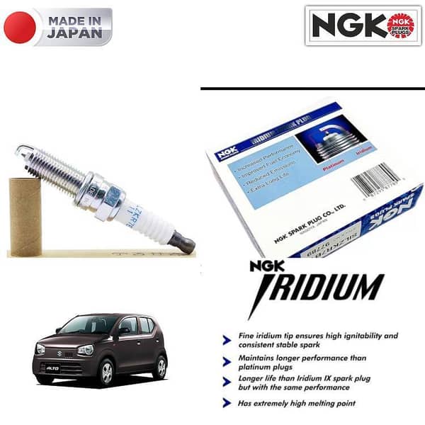 Suzuki Alto 660cc 2014-2023 Iridium Spark Plug 3 Pieces NGK Made In Japan