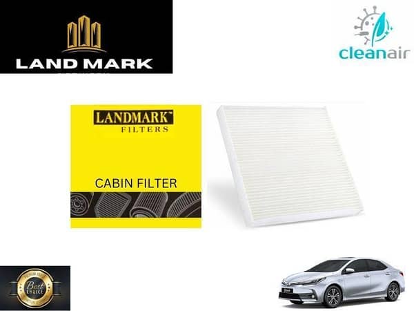 Toyota Corolla Altis & Grande 2018-2024 Land Mark Cabin Filter - Effective AC Flow Filteration
