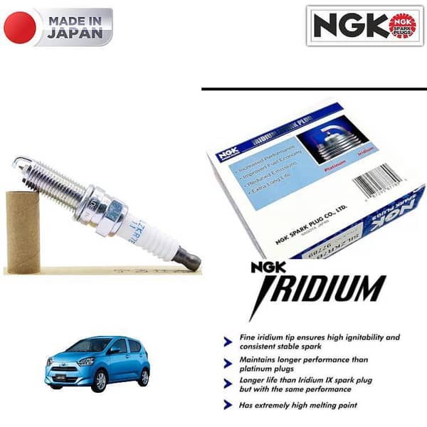 Daihatsu Mira Es 2011-2023 Iridium Spark Plug NGK Japan 3 Pieces