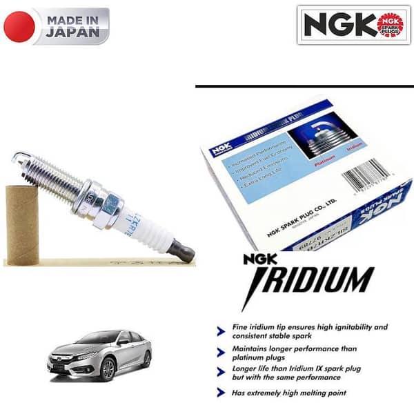 Honda Civic X 2017-2022 Iridium Spark Plug NGK Japan 4 Pieces