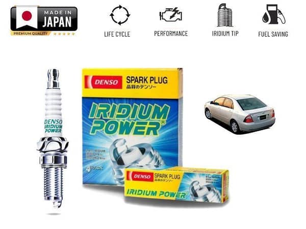 Toyota Corolla X 2000-2006 Denso Iridium Spark Plugs - 4 Pieces​ Made in Japan