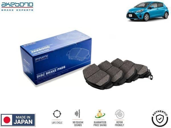 Toyota Vitz Hybrid 1500cc 2017-2021 Front Brake Pads Akebono - Made in Japan