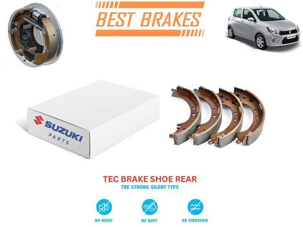 Suzuki Cultus 2017-2024 TEC Rear Brake Shoes - High Quality Brake Parts