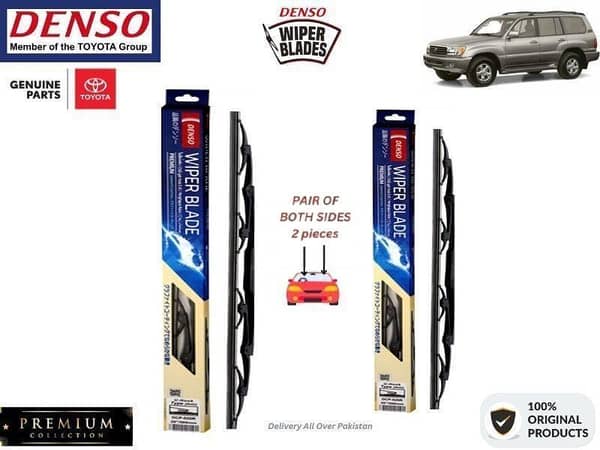 Toyota Land Cruiser 1998-2007 Denso Wiper Blade - 2 Pcs Set - Denso Premium