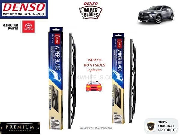 Toyota Corolla Cross 2021-2024 Denso Wiper Blade - 2 Pcs Set - Denso Premium
