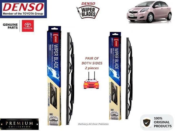 Toyota Vitz 2005-2010 Denso Wiper Blade - 2 Pcs Set - Denso Premium