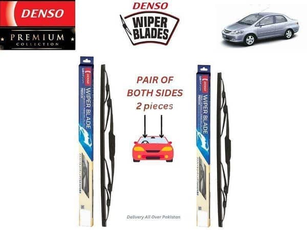 Honda City 2002-2009 Denso Wiper Blade - 2 Pcs Set - Denso Premium