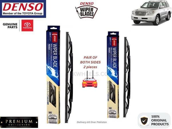 Toyota Land Cruiser V8 Denso Wiper Blade - 2 Pcs Set - Denso Premium