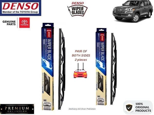 Denso Premium Wiper Blade Set for Toyota Land Cruiser 2015-2022 - 2 Pieces