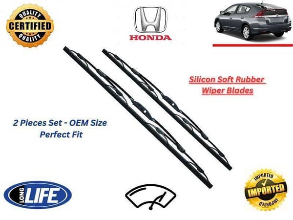 Silicone Soft Rubber Wiper Blades for Honda Insight 2009-2014 - Set of 2