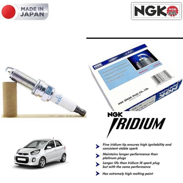 Kia Picanto 2019-2023 Iridium Spark Plug NGK Japan 3 pcs