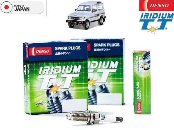 Suzuki Potohar 1985-2003 Denso Iridium Twin Tip Spark Plugs 4 Pcs - Better Fuel Economy