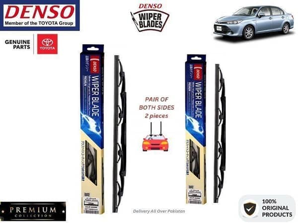 Toyota Axio Hybrid 2012-2019 Denso Wiper Blade - 2 Pcs Set - Denso Premium