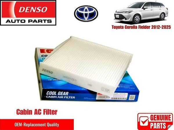 Toyota Corolla Fielder 2012-2025 Denso Genuine Cabin Filter - Toyota OEM Quality
